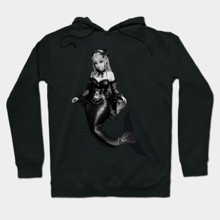 Black and White Mermaid Hoodie